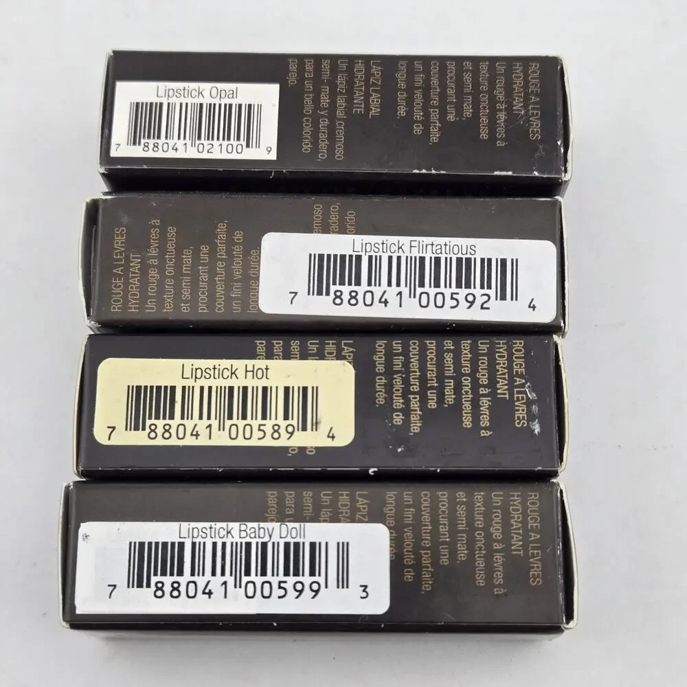 IMAN Luxury Moisturizing Lipstick Lot of 4 Semi-Matte Gift Set 4 Colors New